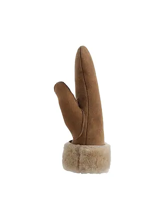 PEARLWOOD | Gants en cuir - Moufles FIONA | camel